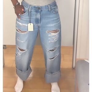 Levis Baggy Dad ripped jeans sz 27